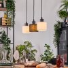 Bassagoda Lámparas suspendidas, Lámparas colgantes Crudo, Negro, 3 luces