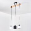 Bassagoda Lámparas suspendidas, Lámparas colgantes Crudo, Negro, 3 luces