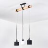 Bassagoda Lámparas suspendidas, Lámparas colgantes Crudo, Negro, 3 luces