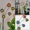 Koyoto Luminarias esféricas, Lámpara de pie Azul, Verde, Color cobre, 5 luces