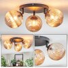 Chehalis Plafones, Luminarias esféricas 48.5 cm Colores ámbar, 3 luces