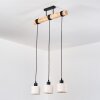 Bassagoda Lámparas suspendidas, Lámparas colgantes Crudo, Negro, 3 luces