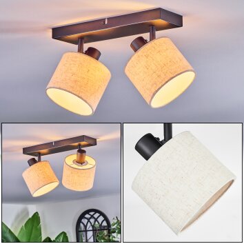 Bassagoda Plafones, Spot techo Negro, 2 luces