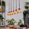 Koyoto Lámparas suspendidas, Luminarias esféricas, Lámparas colgantes Crudo, Negro, 5 luces