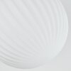 Chehalis Plafones, Luminarias esféricas 25 cm Blanca, 3 luces