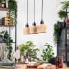 Granja Lámparas suspendidas, Lámparas colgantes Crudo, Negro, 3 luces