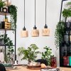 Granja Lámparas suspendidas, Lámparas colgantes Crudo, Negro, 3 luces
