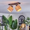Granja Plafones, Spot techo Negro, 2 luces