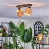Granja Plafones, Spot techo Negro, 2 luces