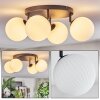 Chehalis Plafones, Luminarias esféricas 30 cm Blanca, 4 luces