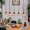 Koyoto Lámparas suspendidas, Luminarias esféricas, Lámparas colgantes Crudo, Negro, 5 luces
