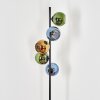 Koyoto Luminarias esféricas, Lámpara de pie 32 cm Azul, dorado, Verde, 5 luces