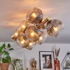 Ripoll Plafones, Luminarias esféricas dorado, Negro, 10 luces