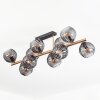 Koyoto Plafones, Luminarias esféricas dorado, Negro, 10 luces