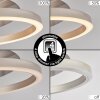 Mohlin Lámpara de Techo LED Níquel-mate, 1 luz