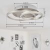 Mohlin Lámpara de Techo LED Níquel-mate, 1 luz