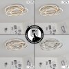 Buren Lámpara de Techo LED Níquel-mate, 1 luz