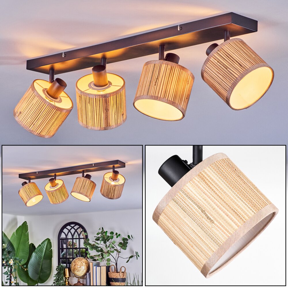 Bongal Plafones, Spot techo Negro, 4 luces main product photo