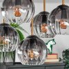 Koyoto Plafones, Luminarias esféricas dorado, Negro, 5 luces
