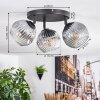 Ripoll Plafones, Luminarias esféricas Transparente, Ahumado, 3 luces