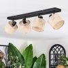 Sabadim Plafones, Spot techo Negro, 4 luces