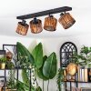 Cando Plafones, Spot techo Negro, 4 luces