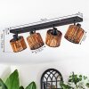 Cando Plafones, Spot techo Negro, 4 luces