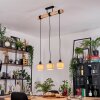 Bongal Lámparas suspendidas, Lámparas colgantes Crudo, Negro, 3 luces