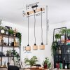 Bongal Lámparas suspendidas, Lámparas colgantes Crudo, Negro, 3 luces
