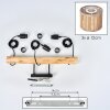 Bongal Lámparas suspendidas, Lámparas colgantes Crudo, Negro, 3 luces