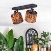 Cando Plafones, Spot techo Negro, 2 luces