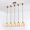 Lindberg Lámparas suspendidas, Lámparas colgantes Crudo, Negro, 5 luces