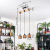 Cando Lámparas suspendidas, Lámparas colgantes Crudo, Negro, 3 luces