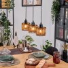 Cando Lámparas suspendidas, Lámparas colgantes Crudo, Negro, 3 luces