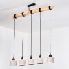 Bassagoda Lámparas suspendidas, Lámparas colgantes Crudo, Negro, 5 luces