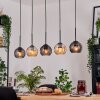 Koyoto Lámparas suspendidas, Luminarias esféricas, Lámparas colgantes Crudo, Negro, 5 luces