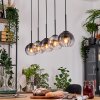 Koyoto Lámparas suspendidas, Luminarias esféricas, Lámparas colgantes Crudo, Negro, 5 luces