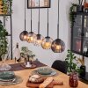 Koyoto Lámparas suspendidas, Luminarias esféricas, Lámparas colgantes Crudo, Negro, 5 luces