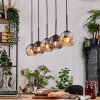 Koyoto Lámparas suspendidas, Luminarias esféricas, Lámparas colgantes Crudo, Negro, 5 luces