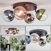 Chehalis Plafones, Luminarias esféricas Azul, Cromo, Verde, Transparente, Color cobre, Ahumado, 4 luces