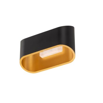 Aplique WOFI FIA LED Negro, 1 luz Aplique WOFI FIA LED Negro, 1 luz
