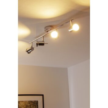 Wofi HOORN Lámpara de techo LED Cromo, 4 luces