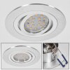 Monthois Lámpara empotrable LED Cromo, Níquel-mate, 1 luz