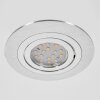 Monthois Lámpara empotrable LED Cromo, Níquel-mate, 1 luz