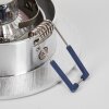 Monthois Lámpara empotrable LED Cromo, Níquel-mate, 1 luz