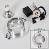 Monthois Lámpara empotrable LED Cromo, Níquel-mate, 1 luz