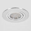 Monthois Lámpara empotrable LED Cromo, Níquel-mate, 1 luz