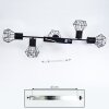 Bardhaman Lámpara de Techo Negro, 5 luces