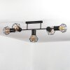Bardhaman Lámpara de Techo Negro, 5 luces