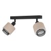 Lámparas Eglo ROSLEY Plafones, Spot techo Negro, 2 luces